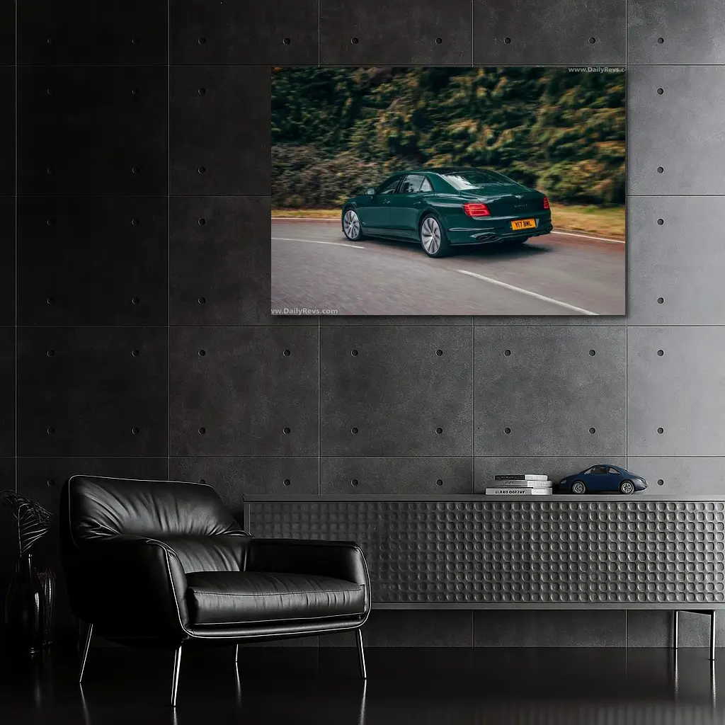 Bentley Flying Spur V8 Green Road Drive – Wall Art