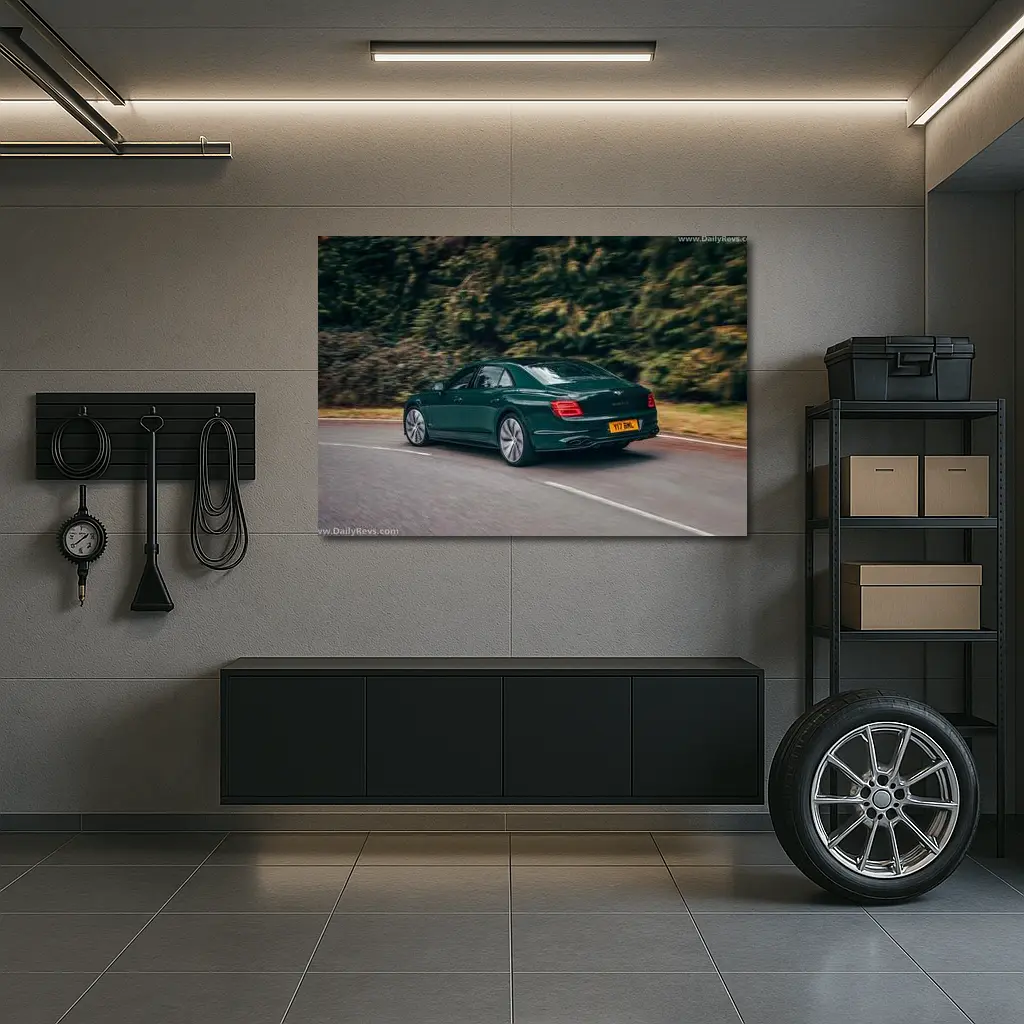 Bentley Flying Spur V8 Green Road Drive – Wall Art