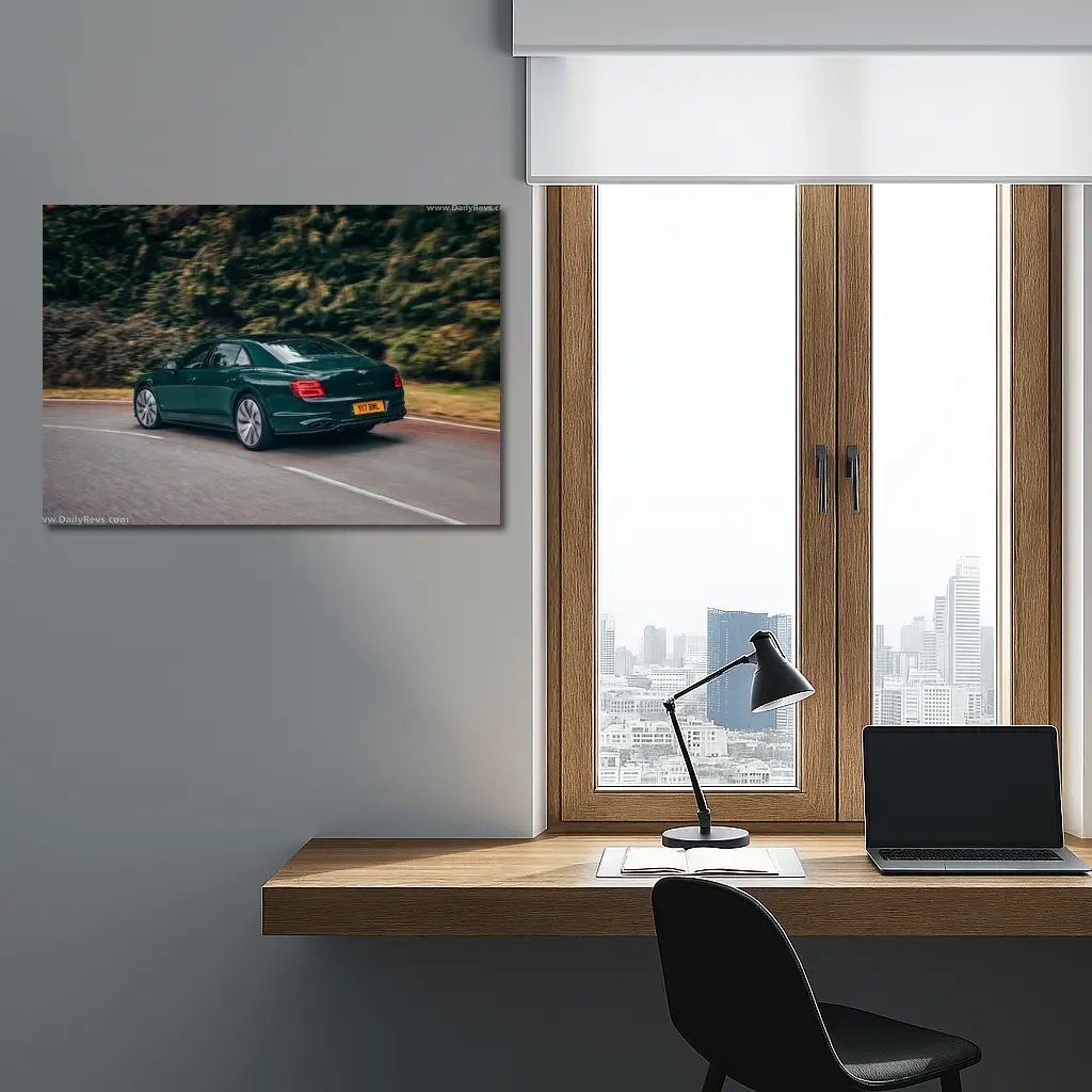 Bentley Flying Spur V8 Green Road Drive – Wall Art