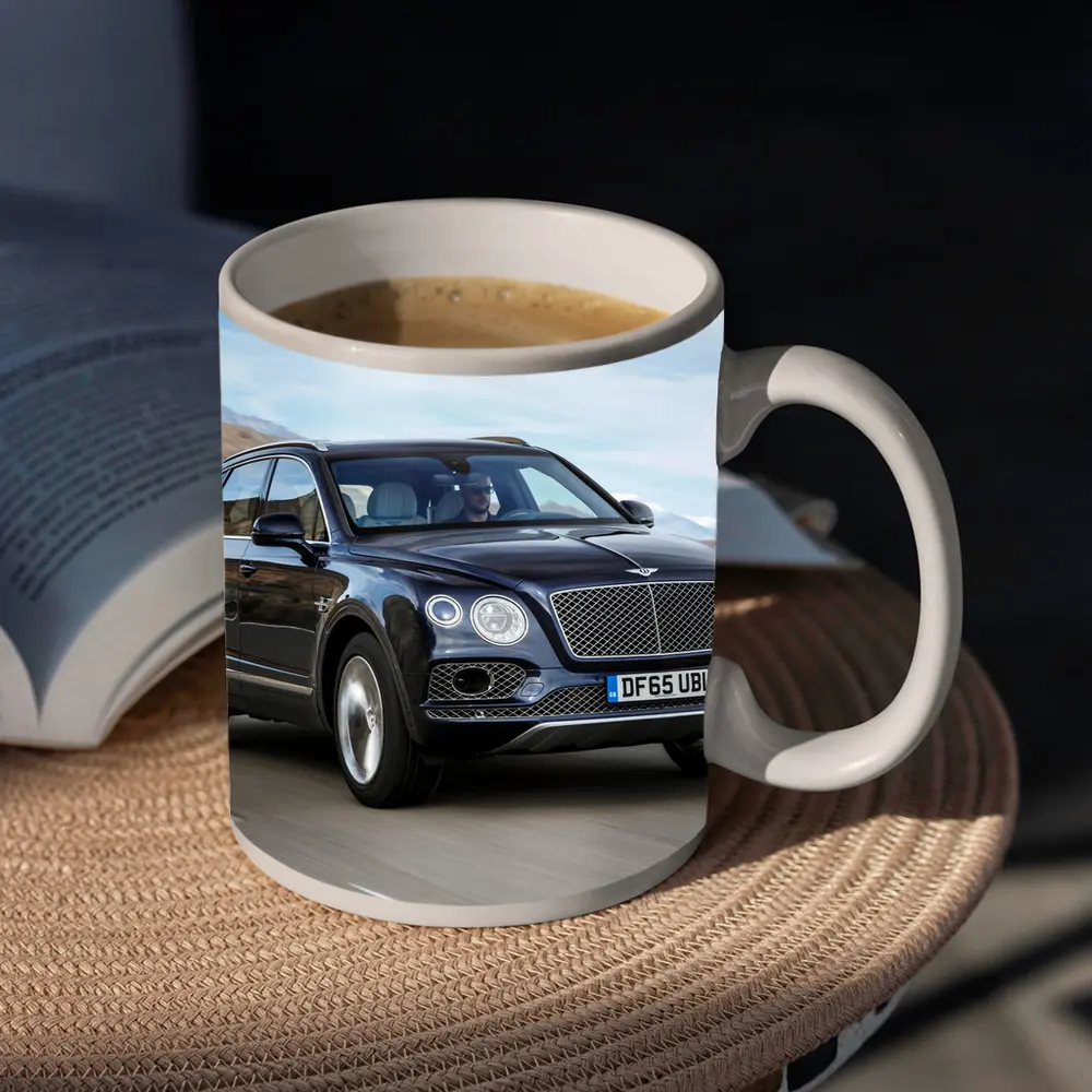 Bentley Bentayga Dark Blue Mountain Road Drive – Mugs