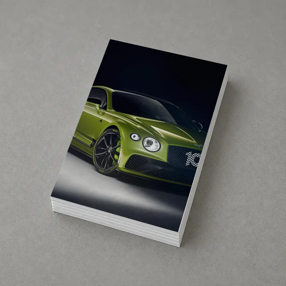 Bentley Continental GT Green Studio Shot – Postcards