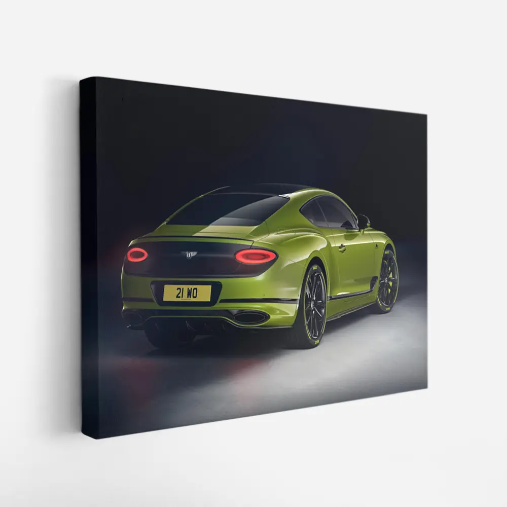 Bentley Continental GT Lime Green Studio Shot – Wall Art