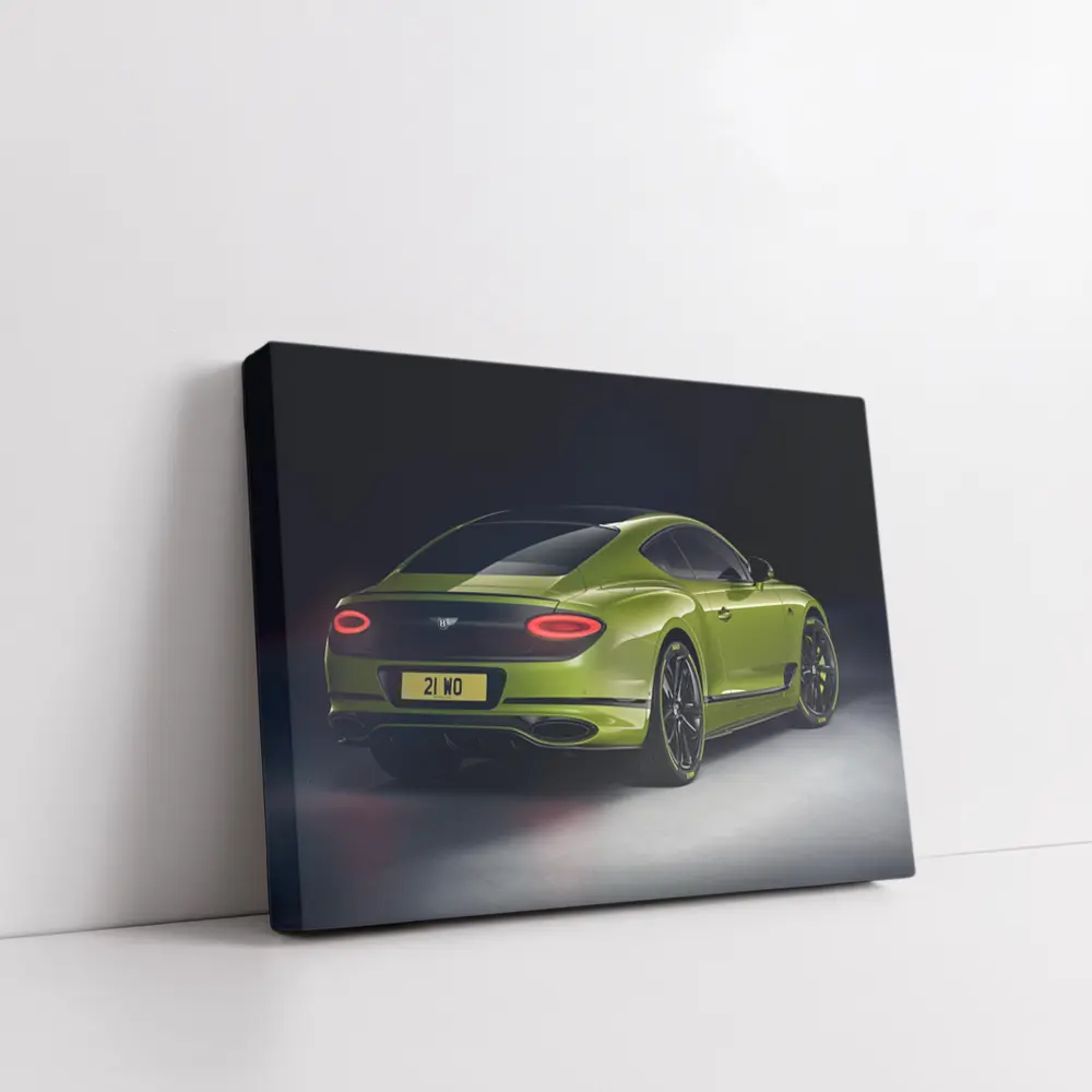Bentley Continental GT Lime Green Studio Shot – Wall Art
