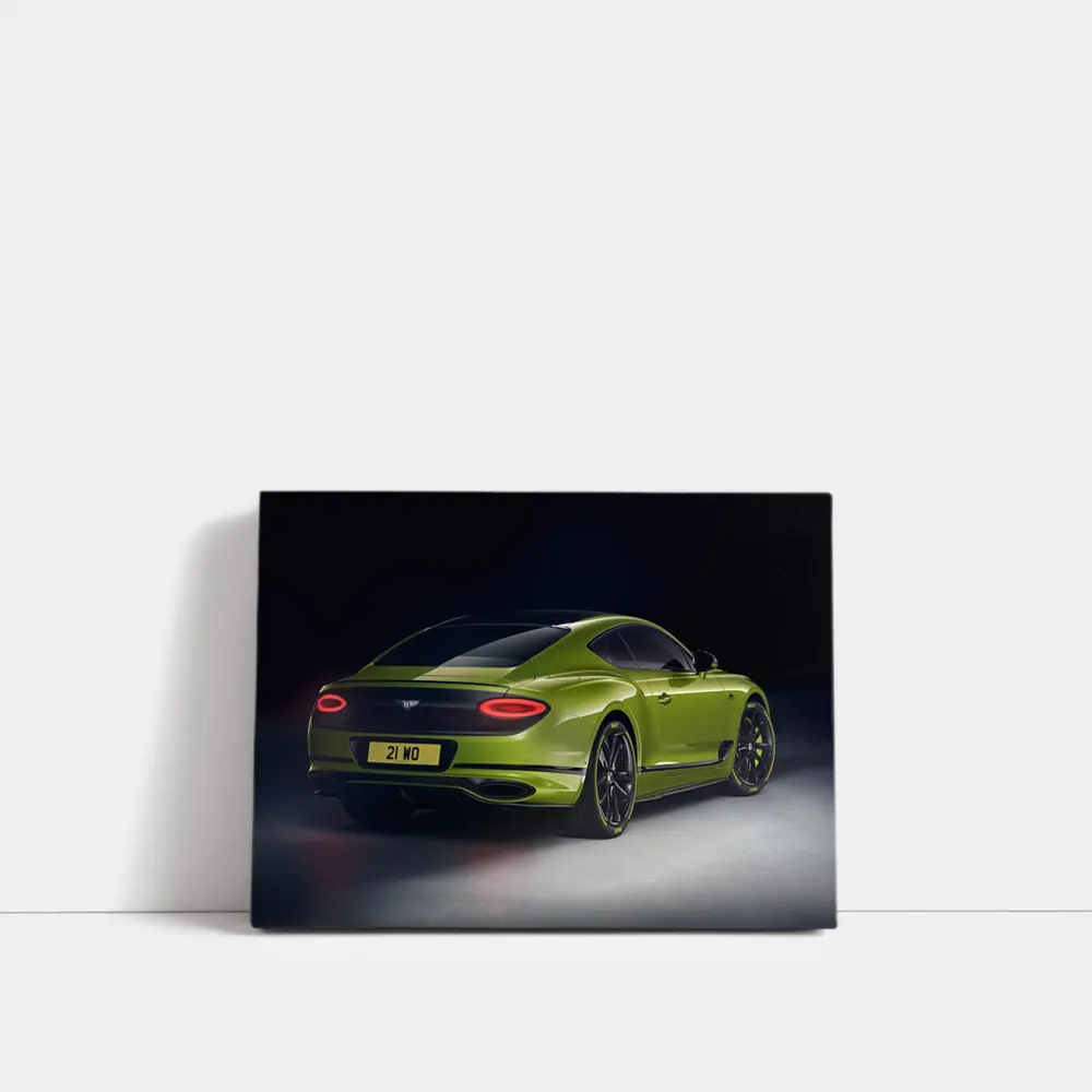 Bentley Continental GT Lime Green Studio Shot – Wall Art