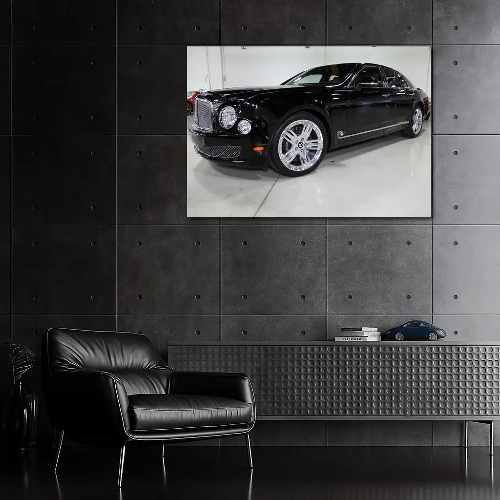 Bentley Mulsanne Black Luxury Sedan Garage – Wall Art