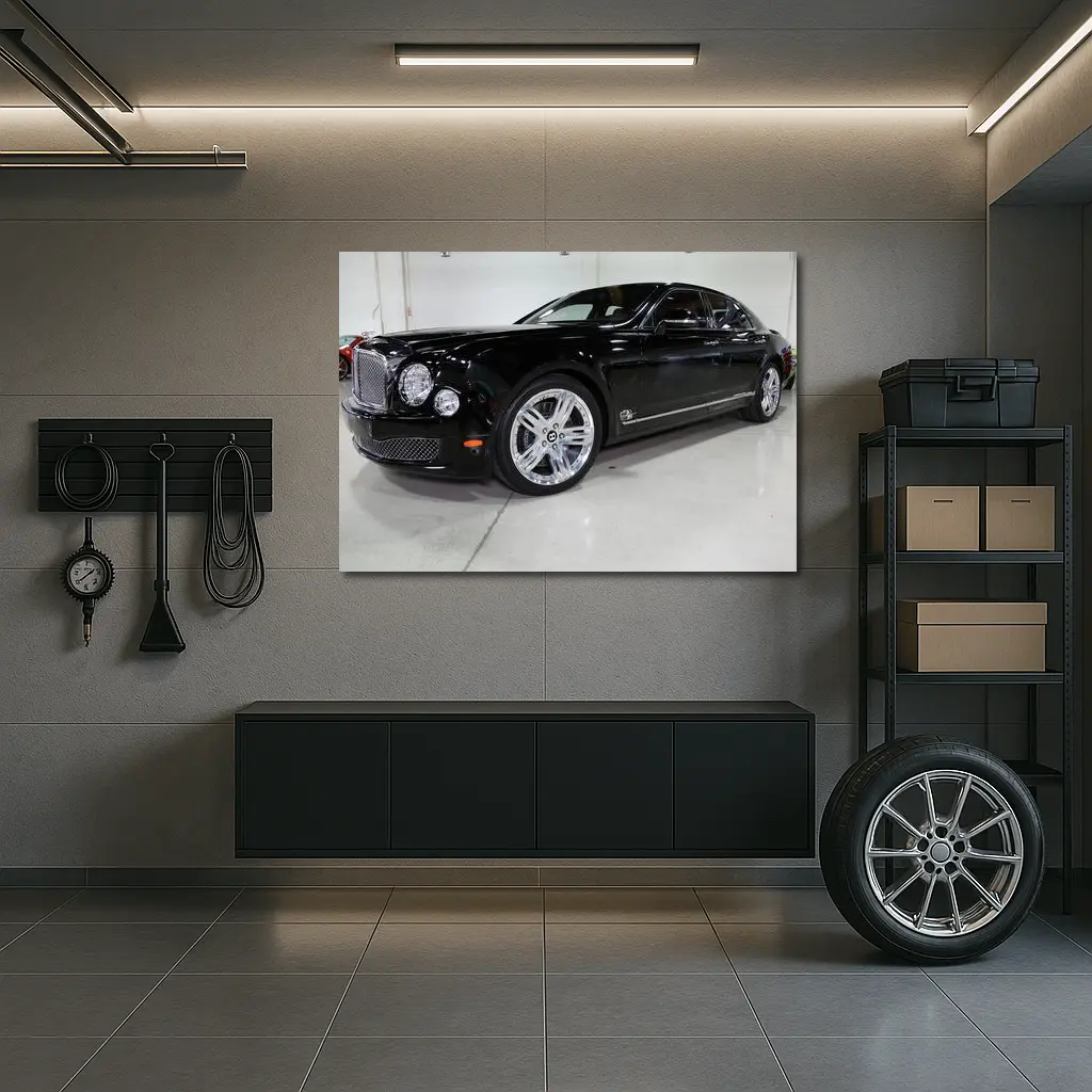 Bentley Mulsanne Black Luxury Sedan Garage – Wall Art