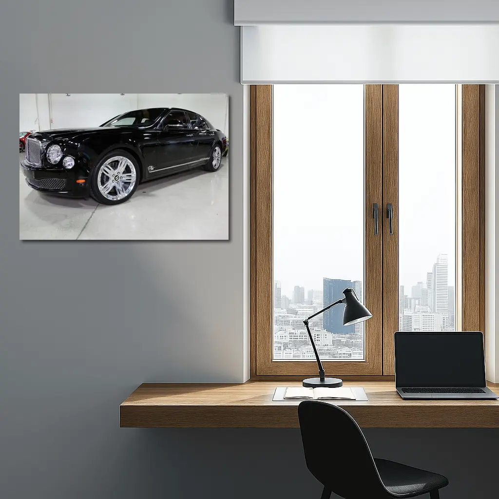 Bentley Mulsanne Black Luxury Sedan Garage – Wall Art