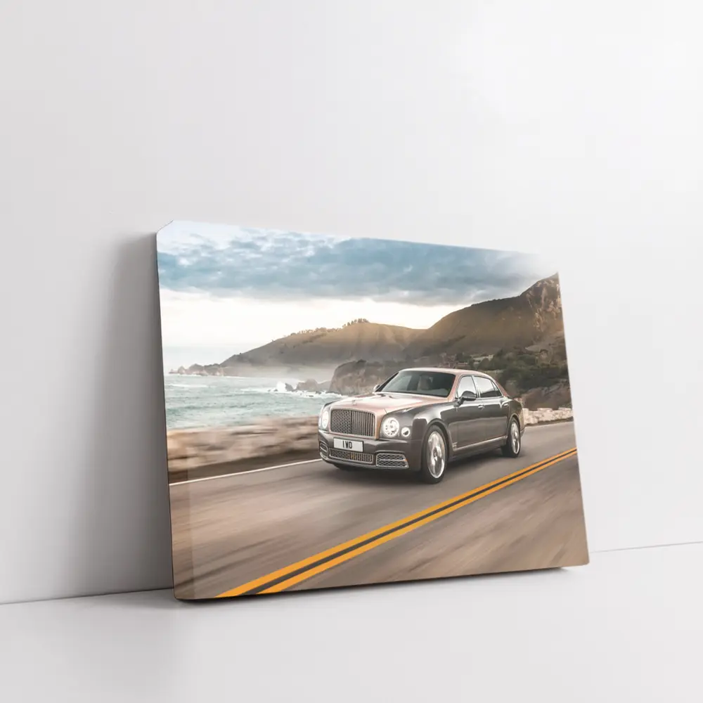 Bentley Mulsanne Driving Coastal Mountain Road – Wall Art