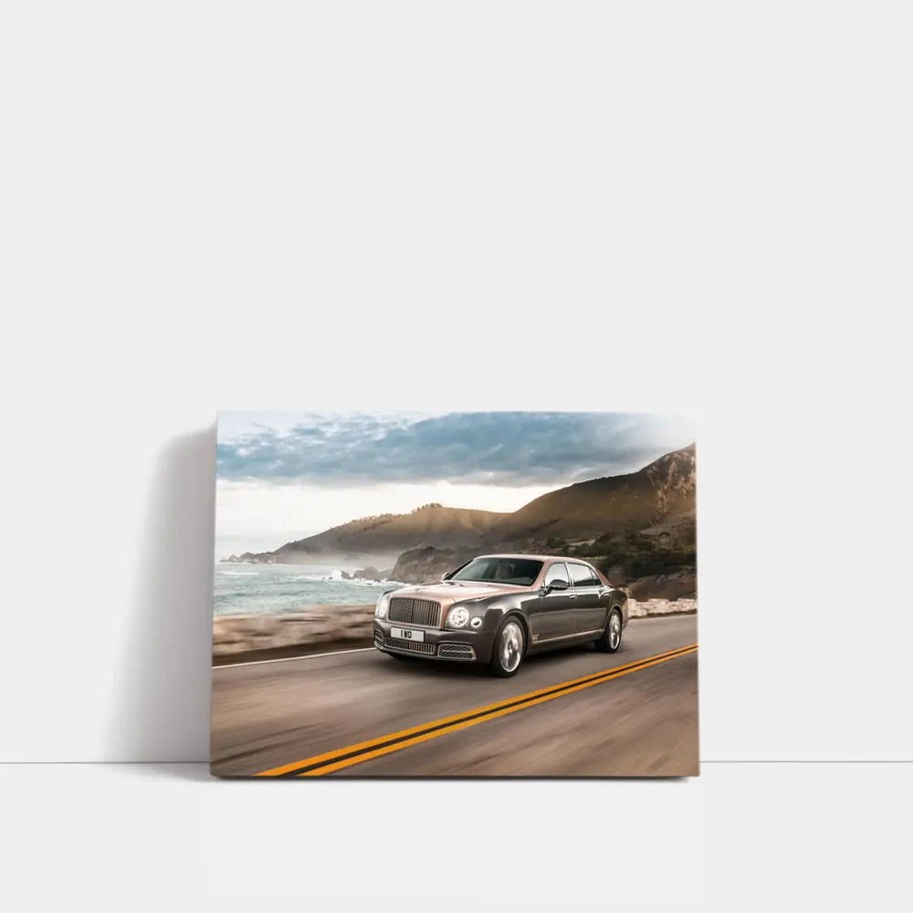 Bentley Mulsanne Driving Coastal Mountain Road – Wall Art