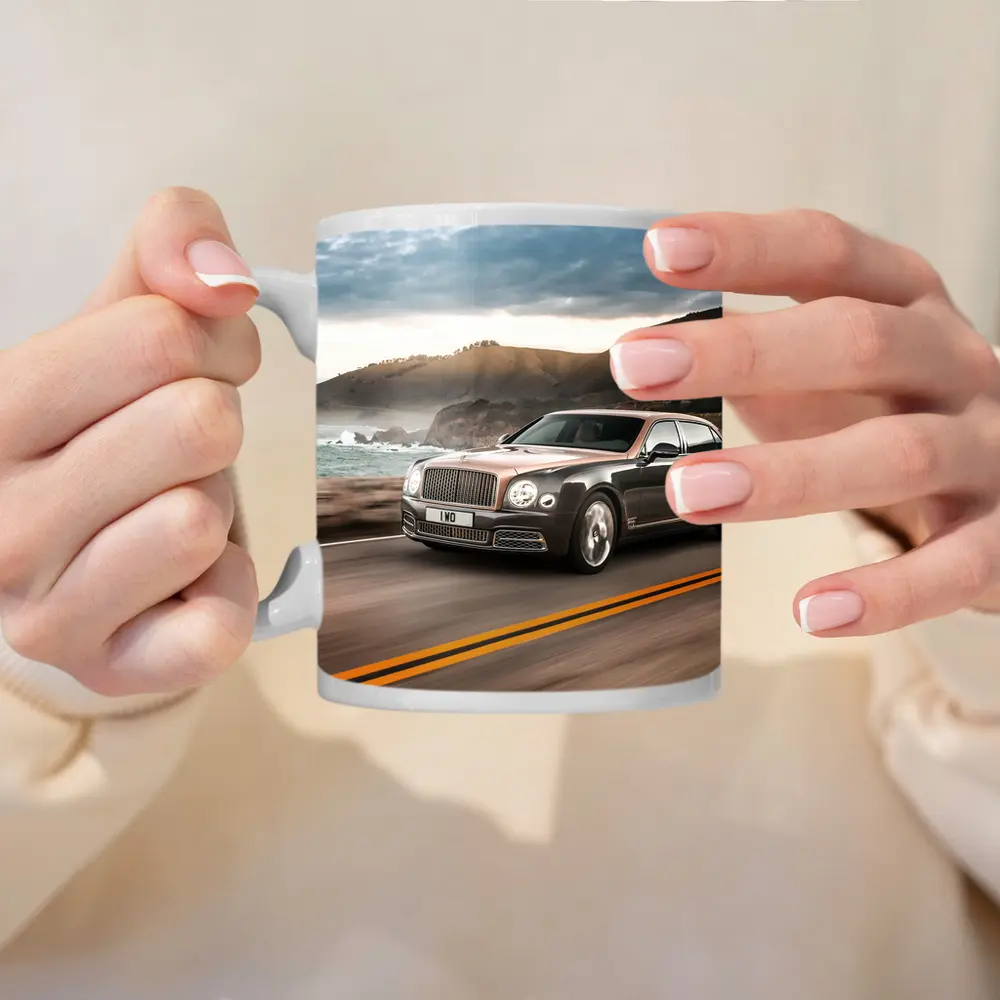 Bentley Mulsanne Driving Coastal Mountain Road – Mugs