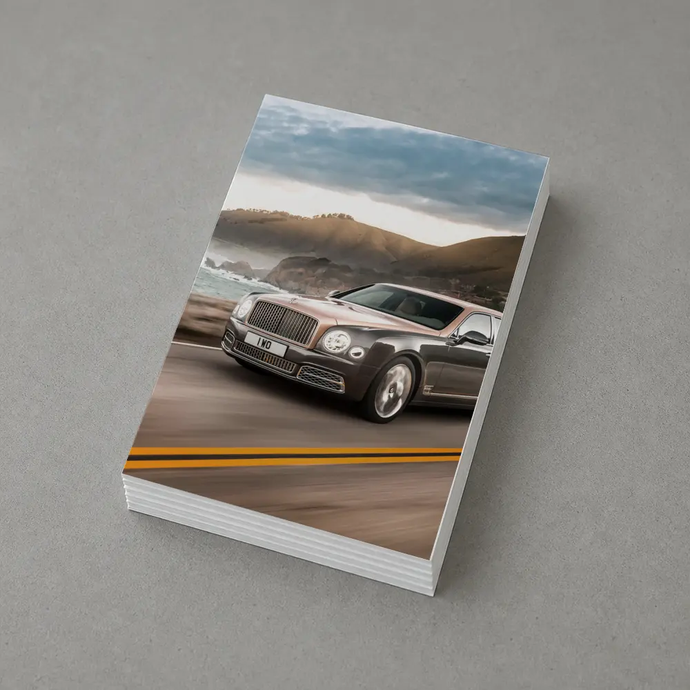 Bentley Mulsanne Driving Coastal Mountain Road – Postcards