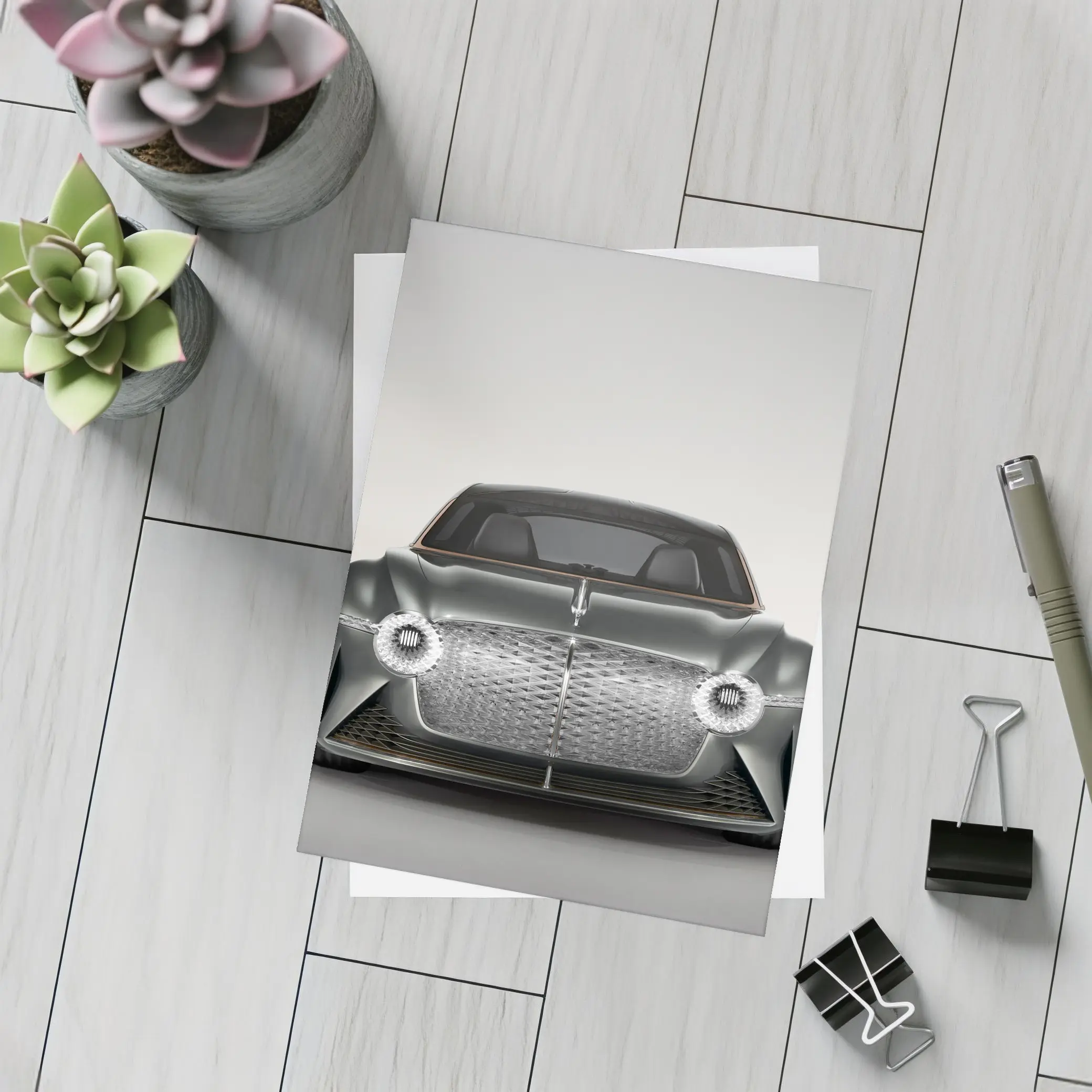 Bentley EXP 100 GT Concept Car Gray – Postcards