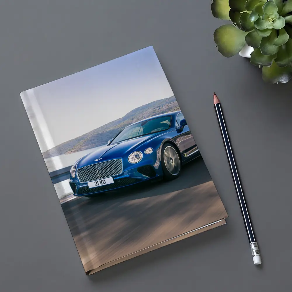 Bentley Continental GT Blue Coastal Road Drive – Notebooks