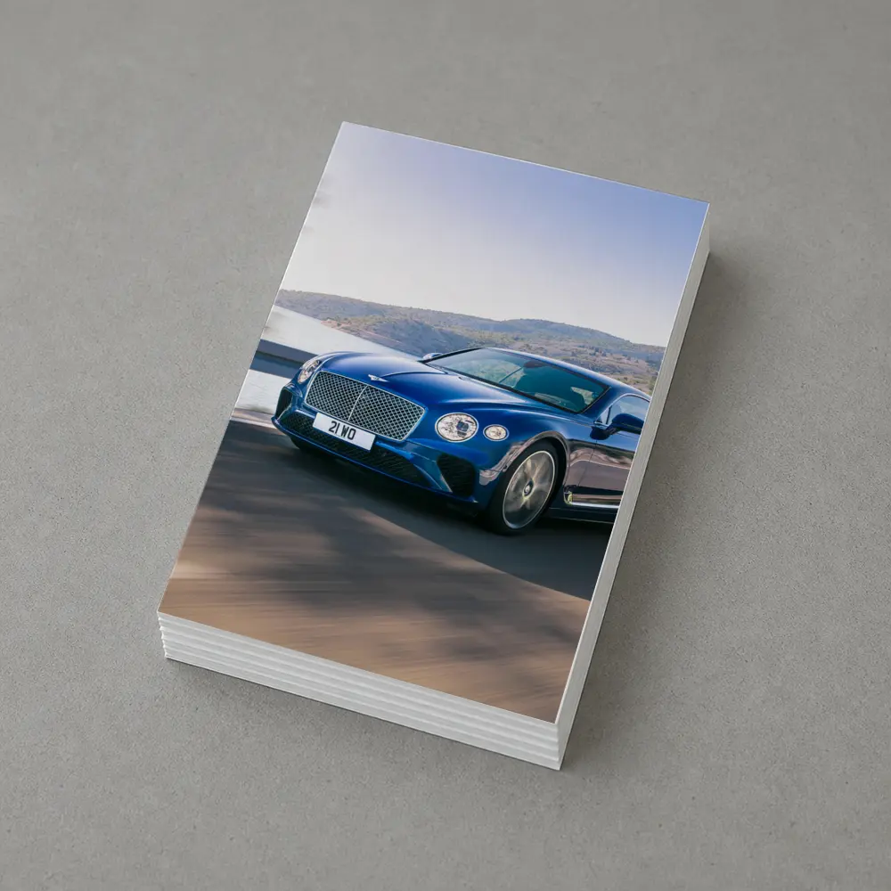 Bentley Continental GT Blue Coastal Road Drive – Postcards