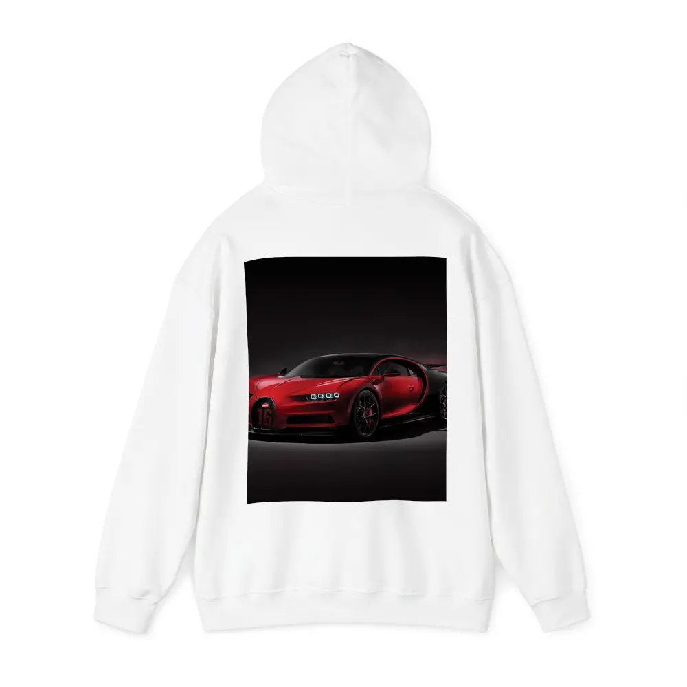 Bugatti Chiron Sport Red Dark Background – Hoodies