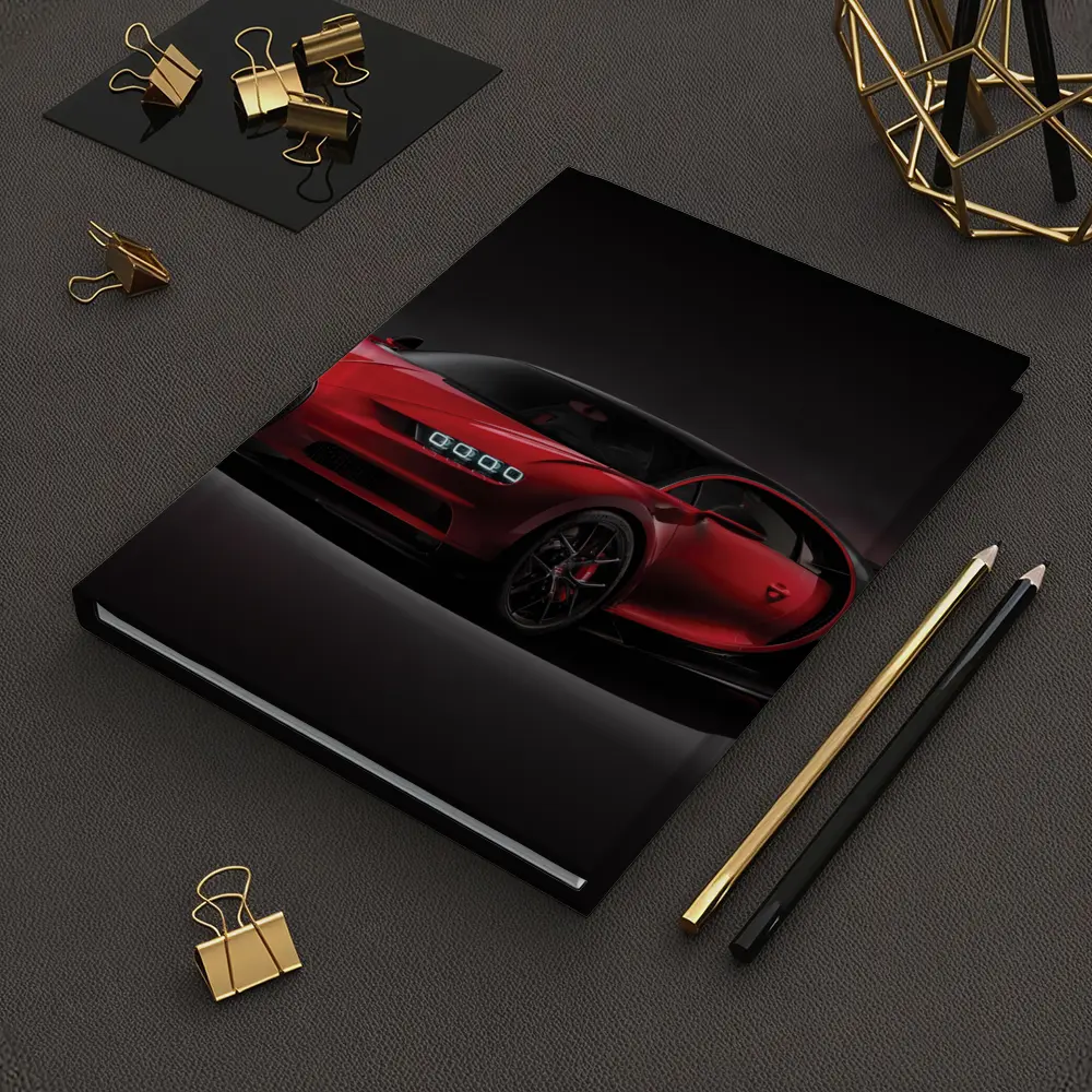Bugatti Chiron Sport Red Dark Background – Notebooks