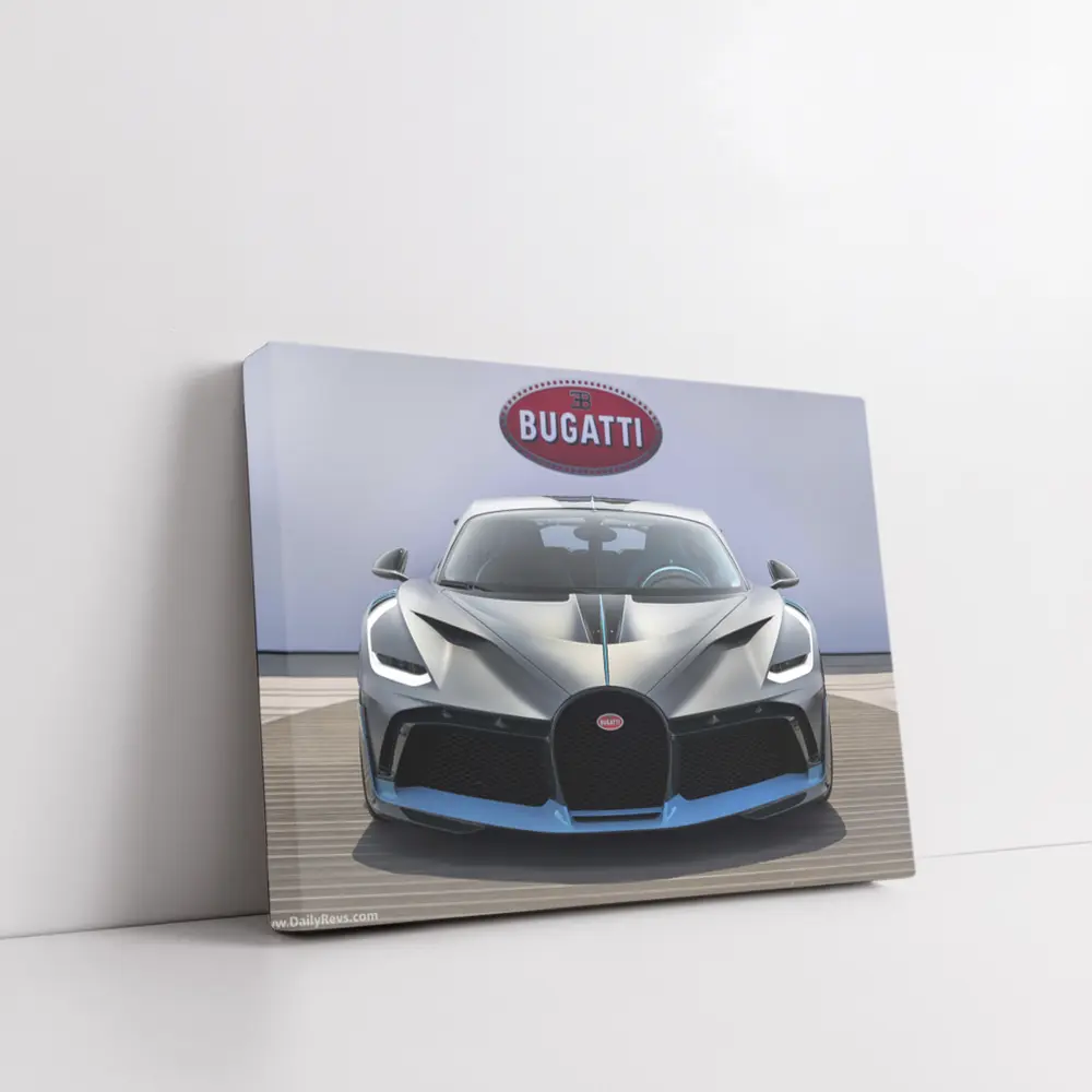 Bugatti Divo Hypercar Front View Display – Wall Art