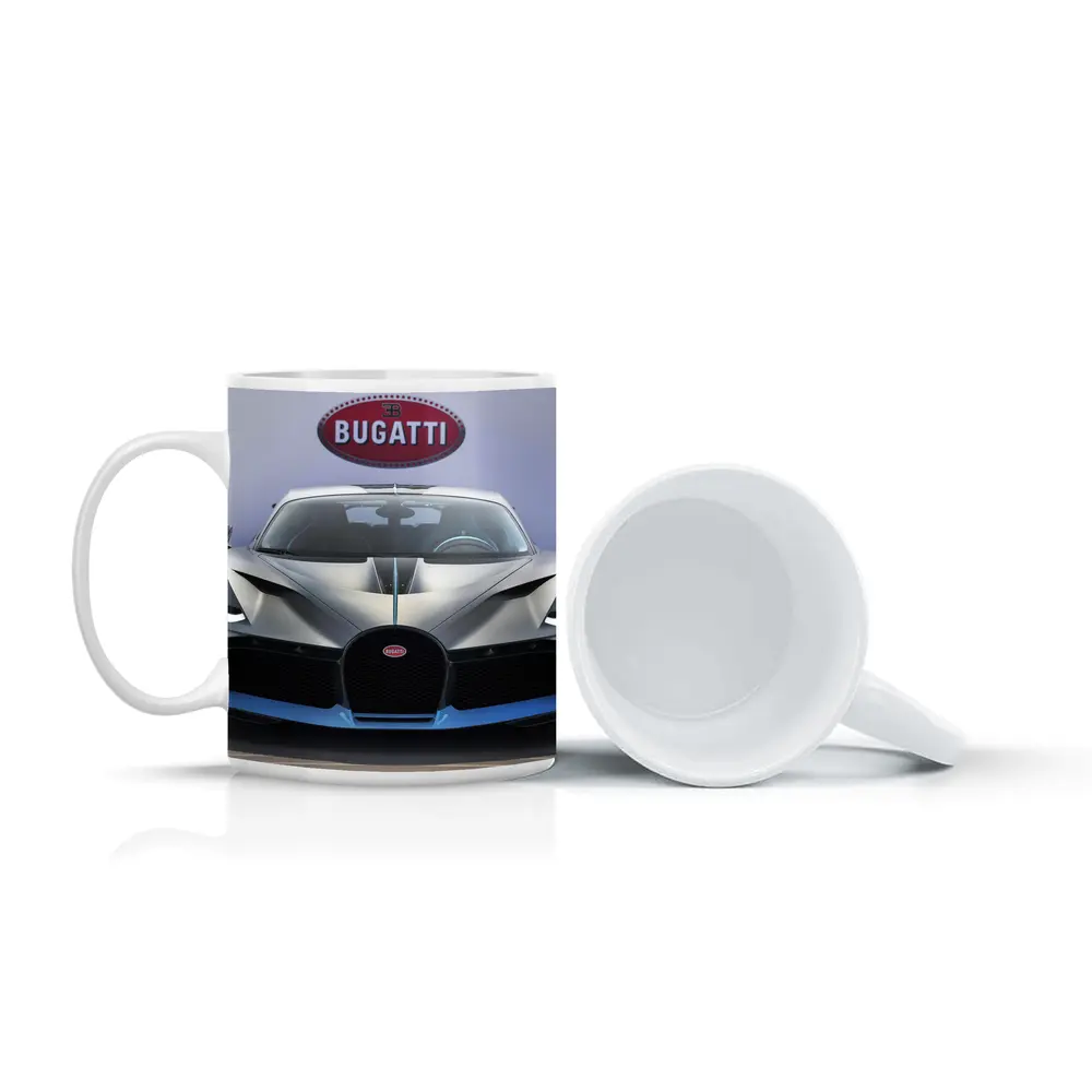 Bugatti Divo Hypercar Front View Display – Mugs
