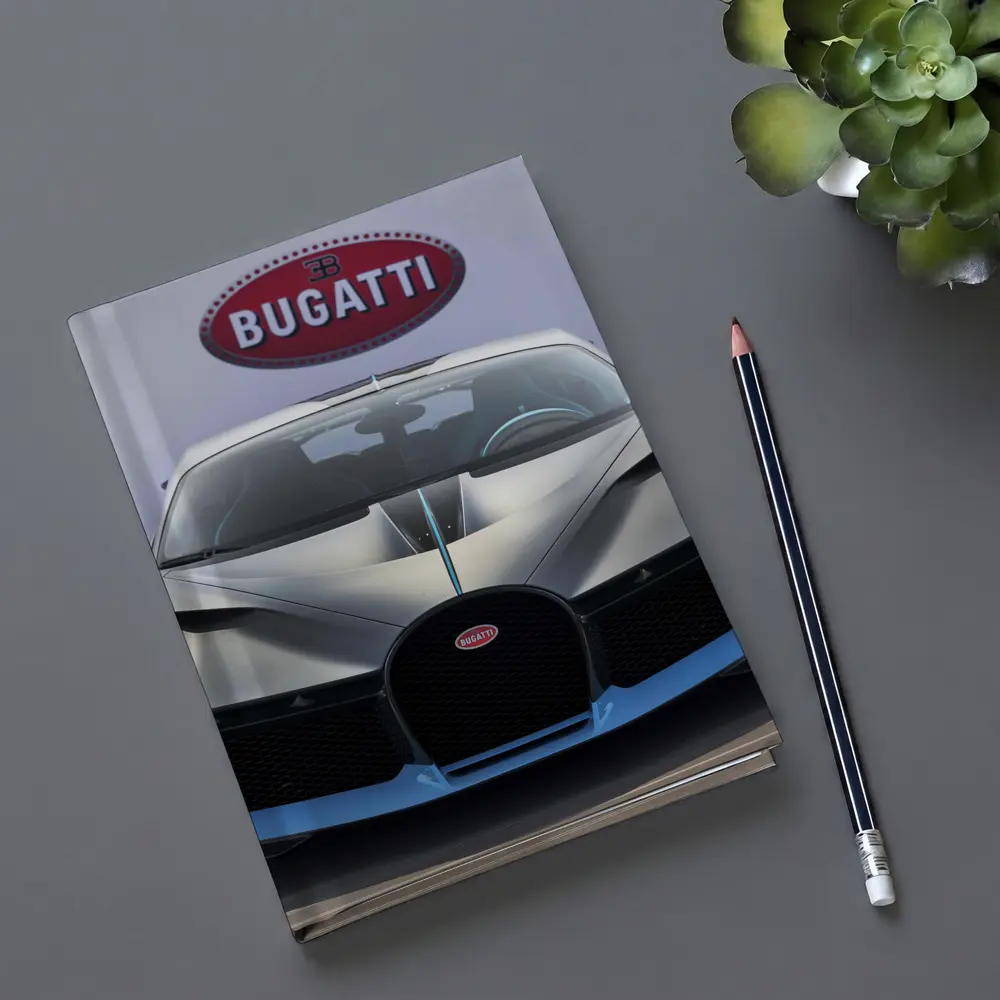 Bugatti Divo Hypercar Front View Display – Notebooks