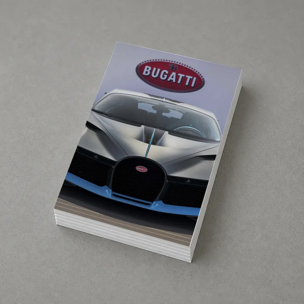 Bugatti Divo Hypercar Front View Display – Postcards