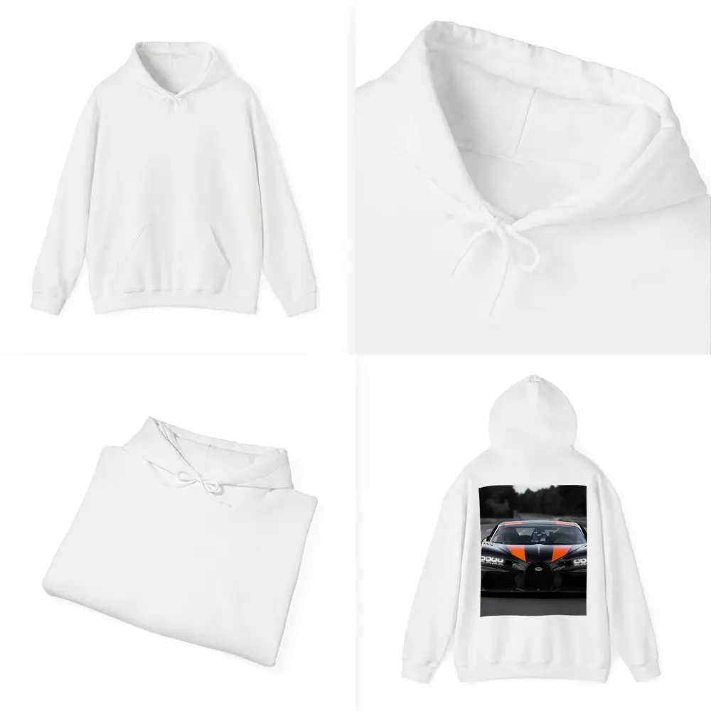 Bugatti Chiron Super Sport Black Orange Road – Hoodies
