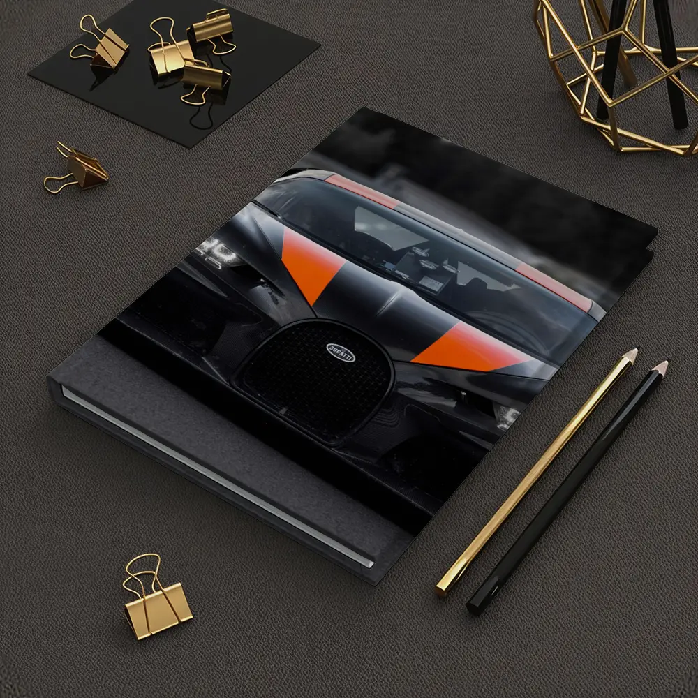 Bugatti Chiron Super Sport Black Orange Road – Notebooks