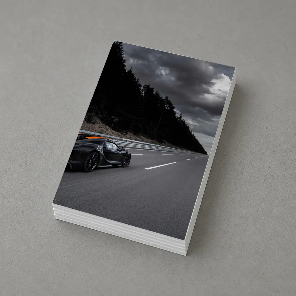 Bugatti Chiron Super Sport Empty Highway Dark Sky – Postcards