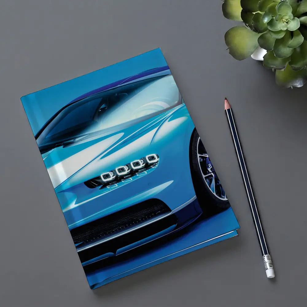 Bugatti Chiron Light Blue Studio Shot – Notebooks