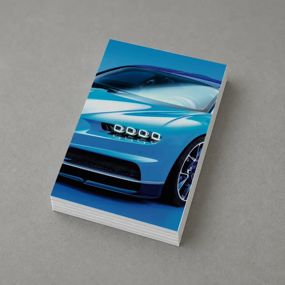 Bugatti Chiron Light Blue Studio Shot – Postcards