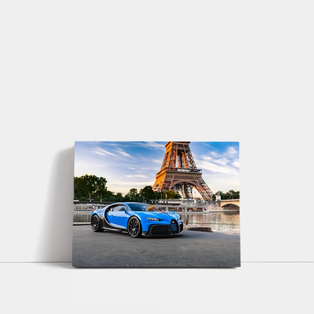 Bugatti Chiron Pur Sport Paris Eiffel Tower – Wall Art