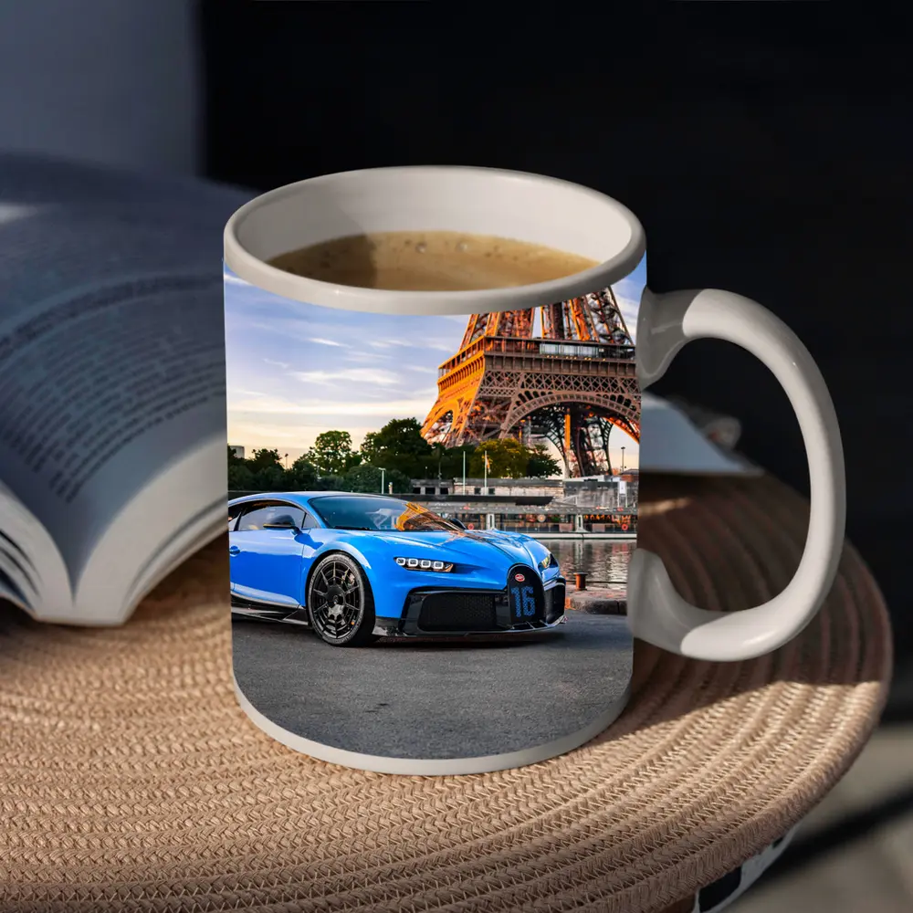 Bugatti Chiron Pur Sport Paris Eiffel Tower – Mugs