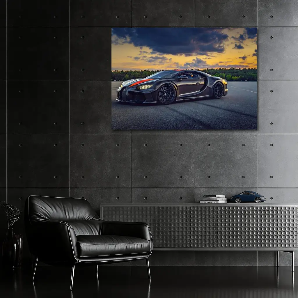 Bugatti Chiron Super Sport Sunset Track – Wall Art