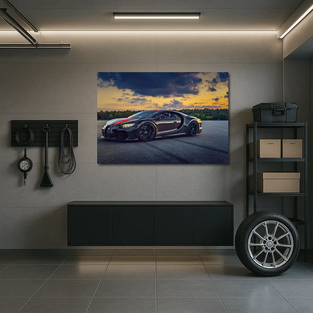 Bugatti Chiron Super Sport Sunset Track – Wall Art