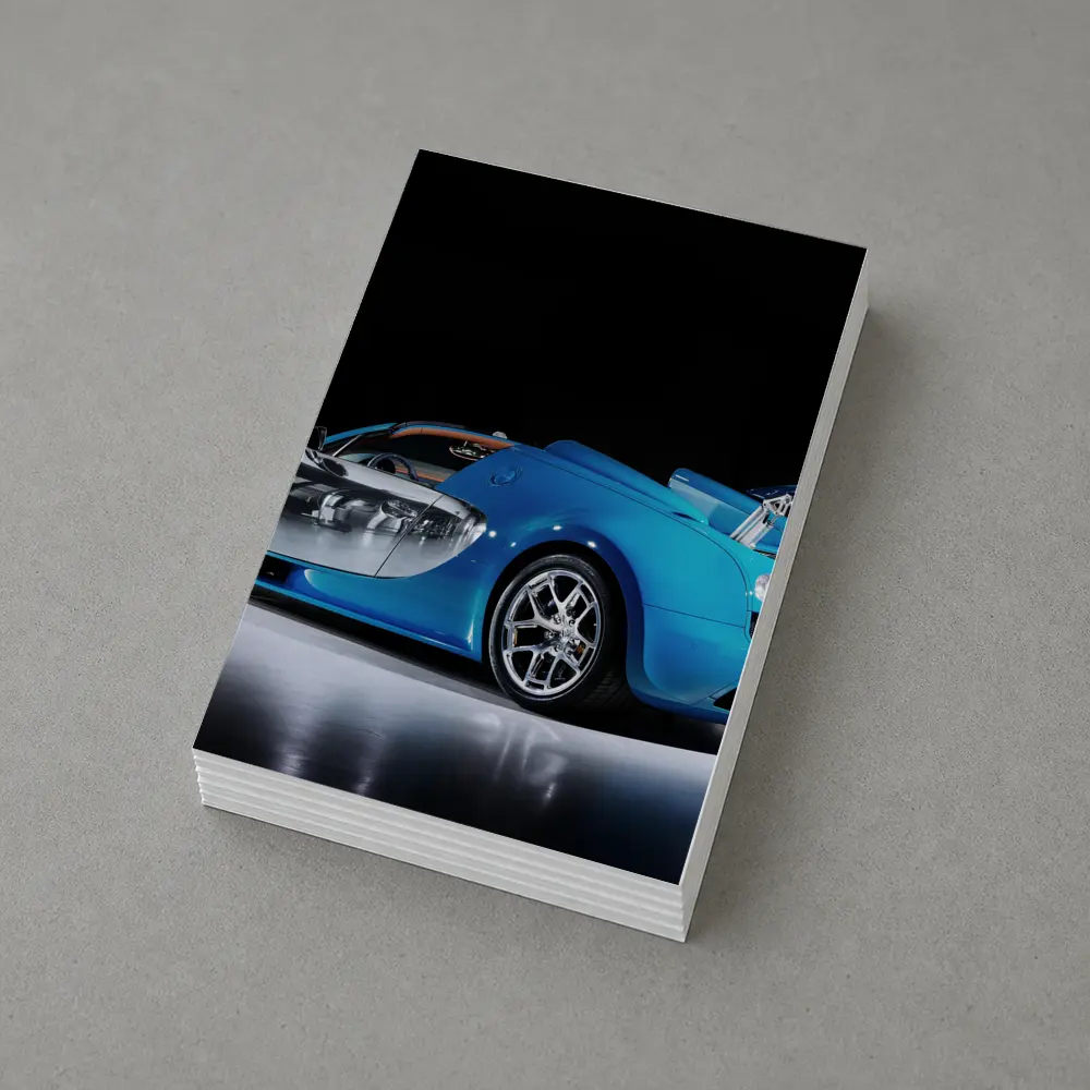 Bugatti Veyron Grand Sport Blue Studio Shot – Postcards