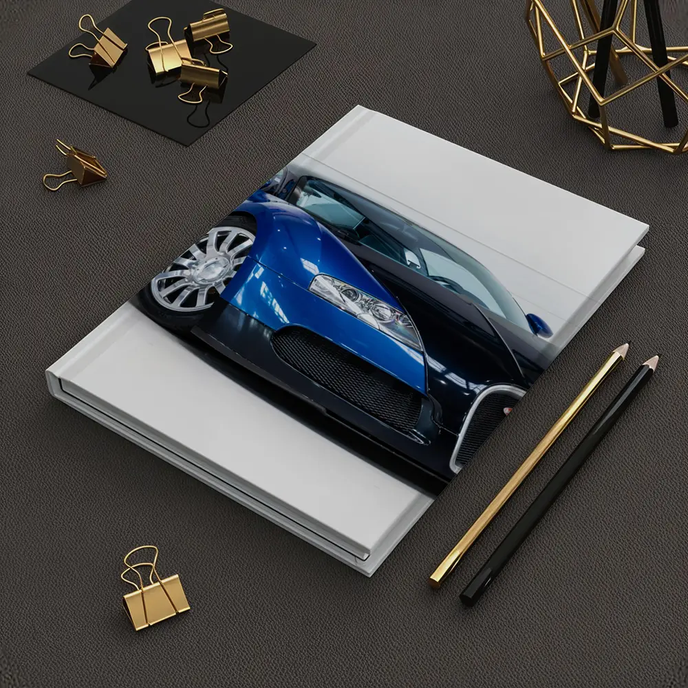Bugatti Veyron Blue Black White Studio – Notebooks