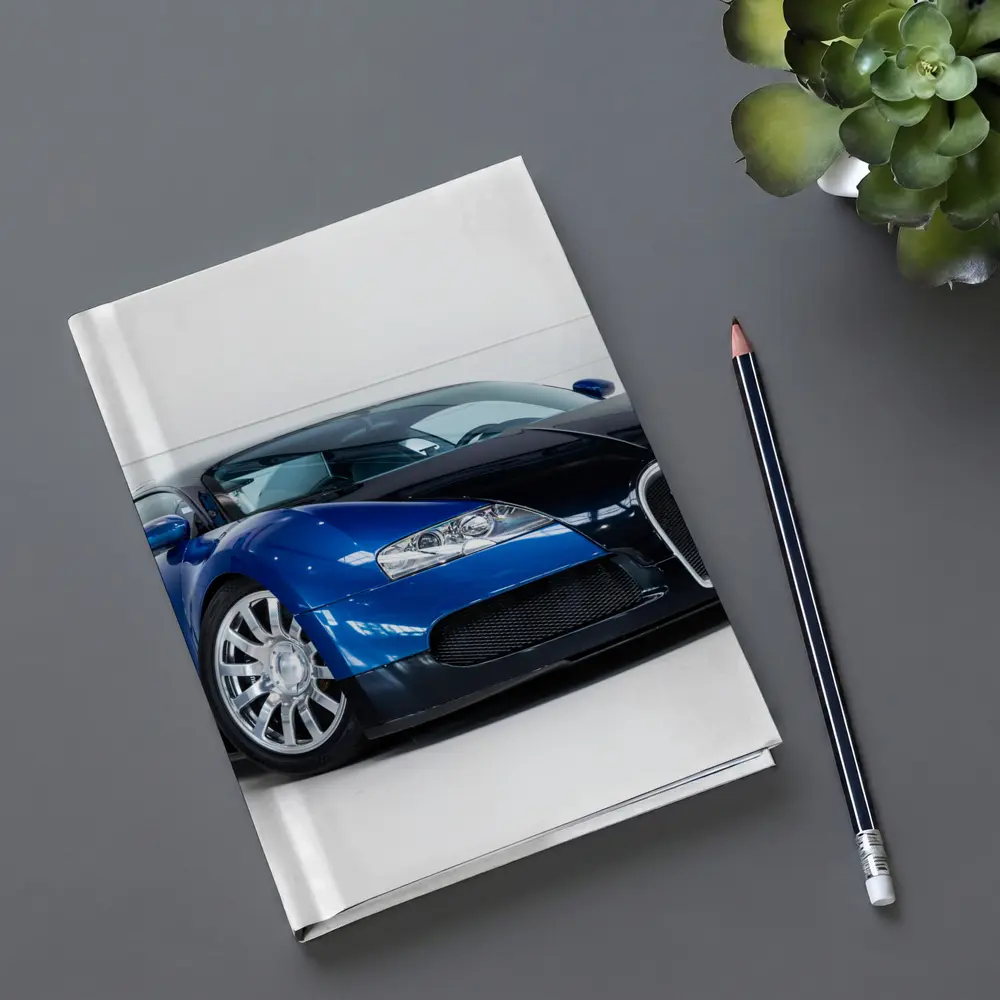 Bugatti Veyron Blue Black White Studio – Notebooks