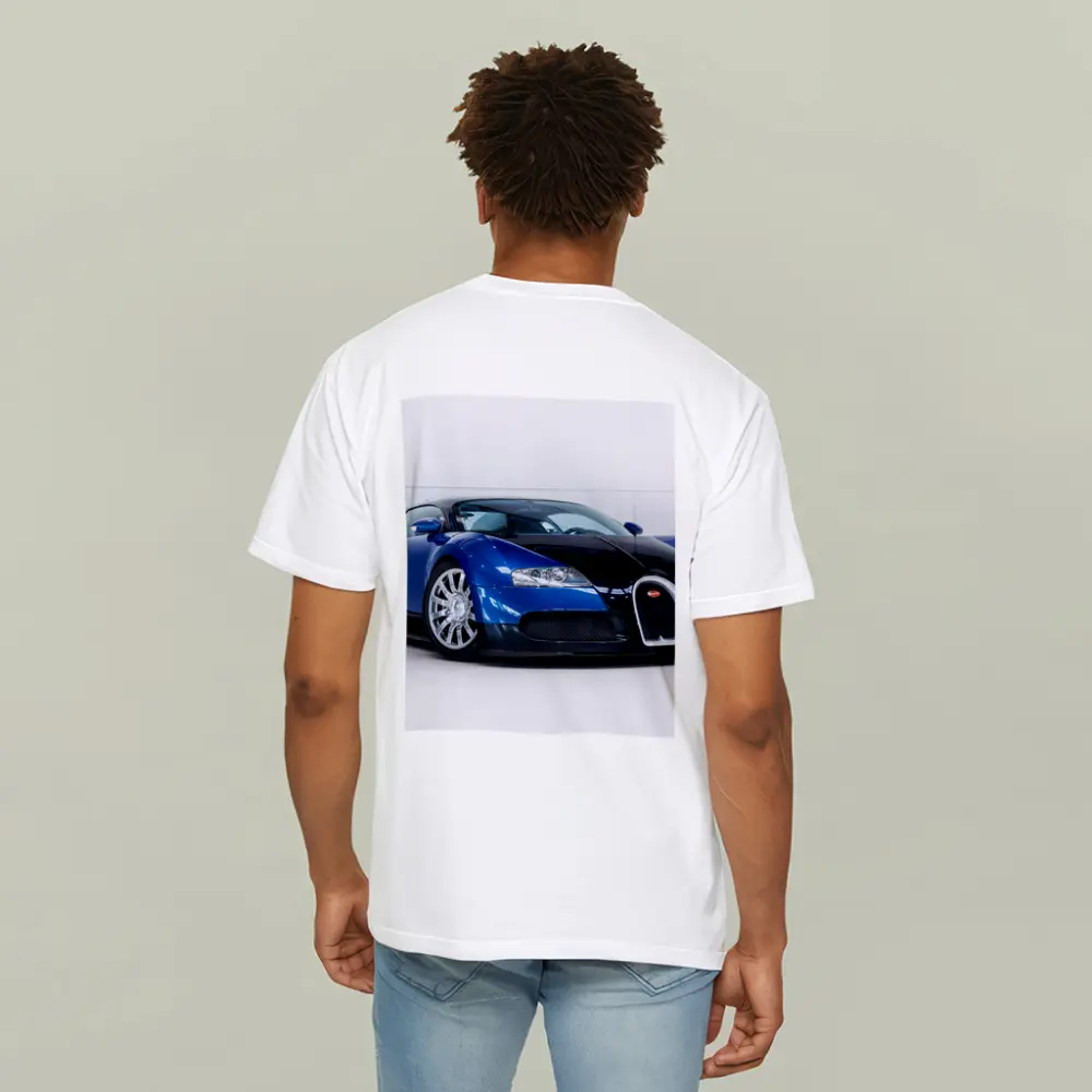 Bugatti Veyron Blue Black White Studio – T-Shirts