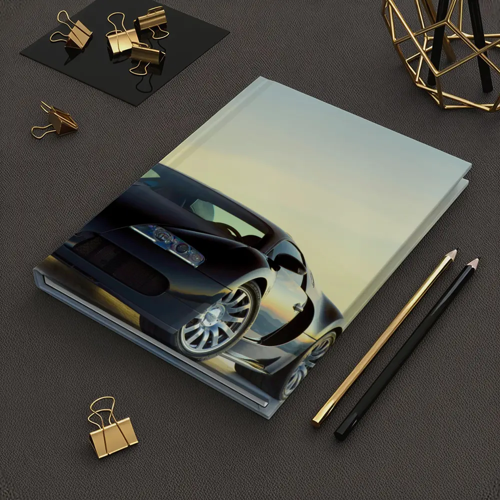 Bugatti Veyron Black Supercar Sky Background – Notebooks