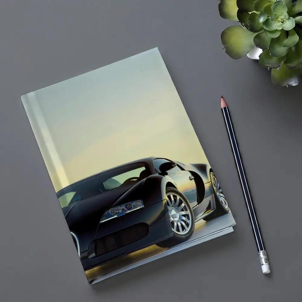 Bugatti Veyron Black Supercar Sky Background – Notebooks