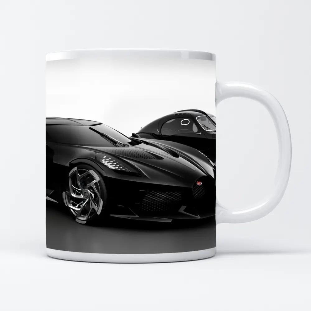 Bugatti La Voiture Noire Black Studio Shot – Mugs