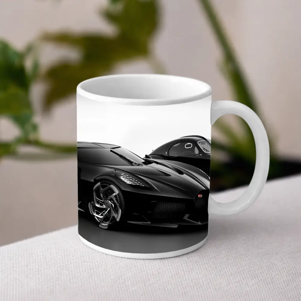 Bugatti La Voiture Noire Black Studio Shot – Mugs