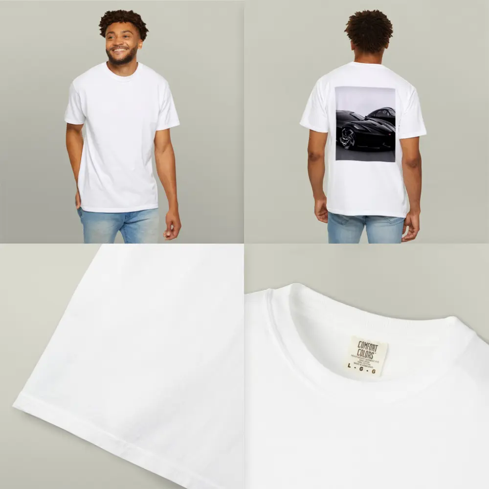 Bugatti La Voiture Noire Black Studio Shot – T-Shirts