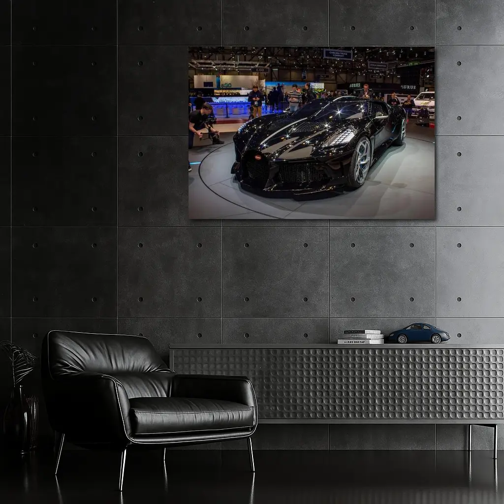 Bugatti La Voiture Noire Auto Show Floor – Wall Art