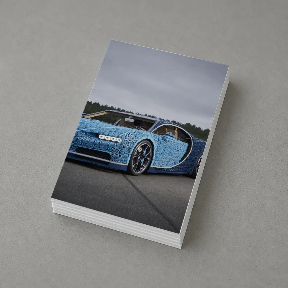 Bugatti Chiron LEGO Build On Airstrip – Postcards
