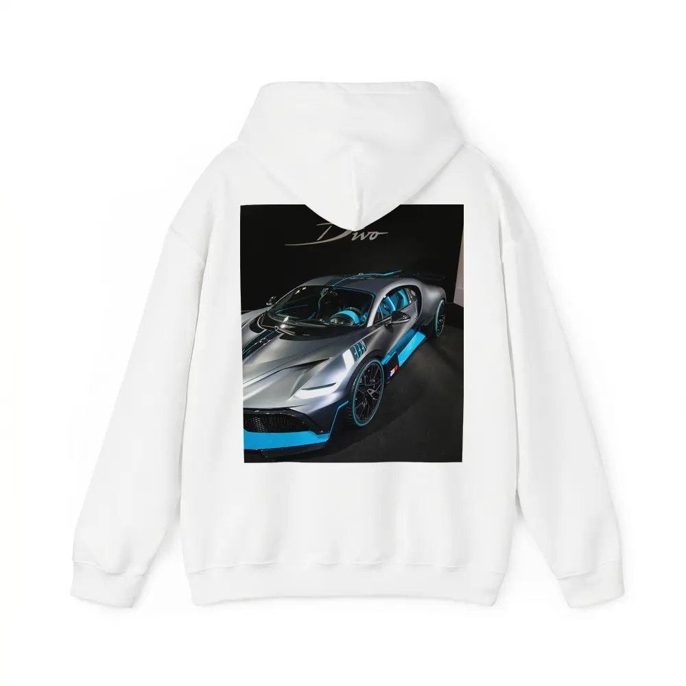 Bugatti Divo Silver Blue Paris Motor Show – Hoodies