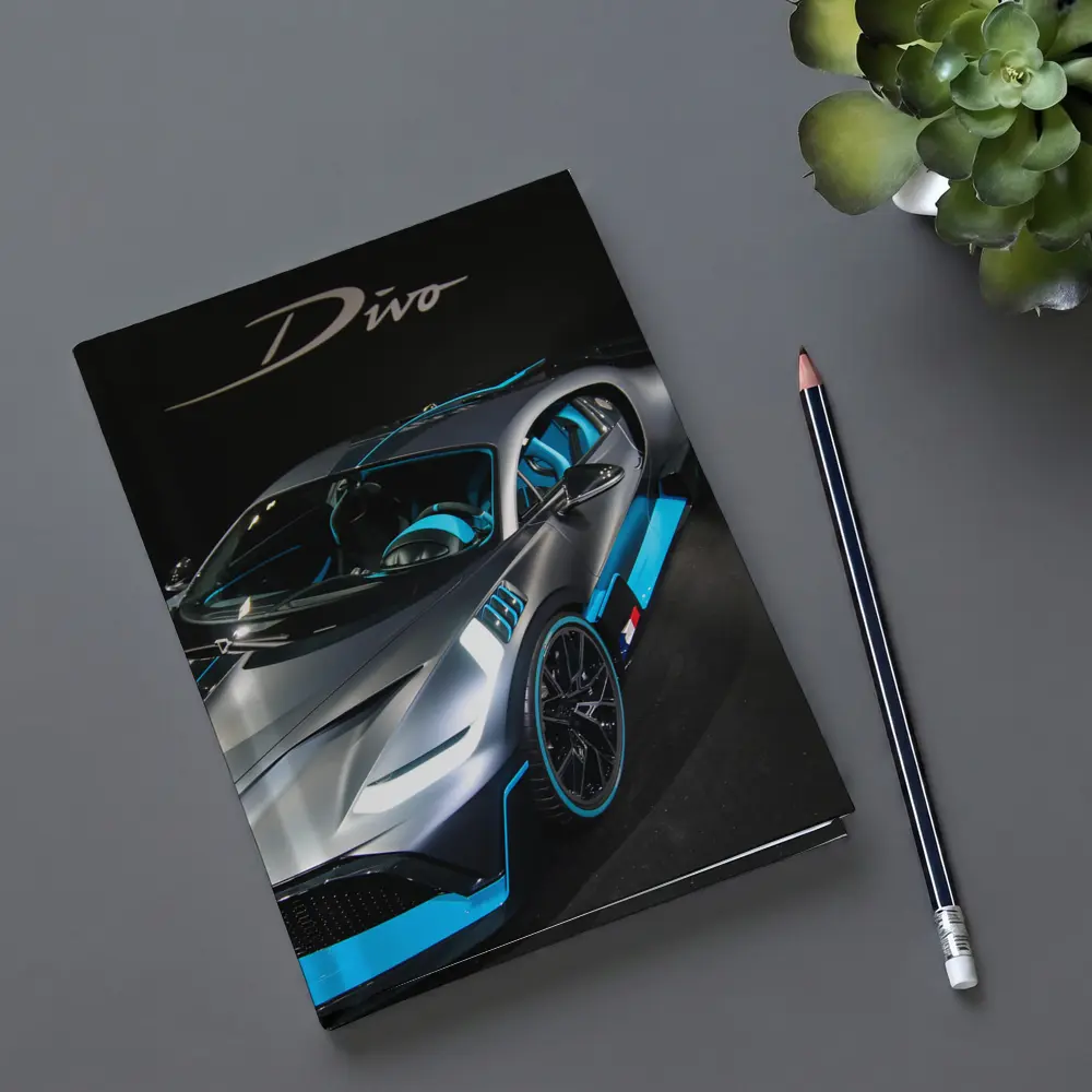 Bugatti Divo Silver Blue Paris Motor Show – Notebooks