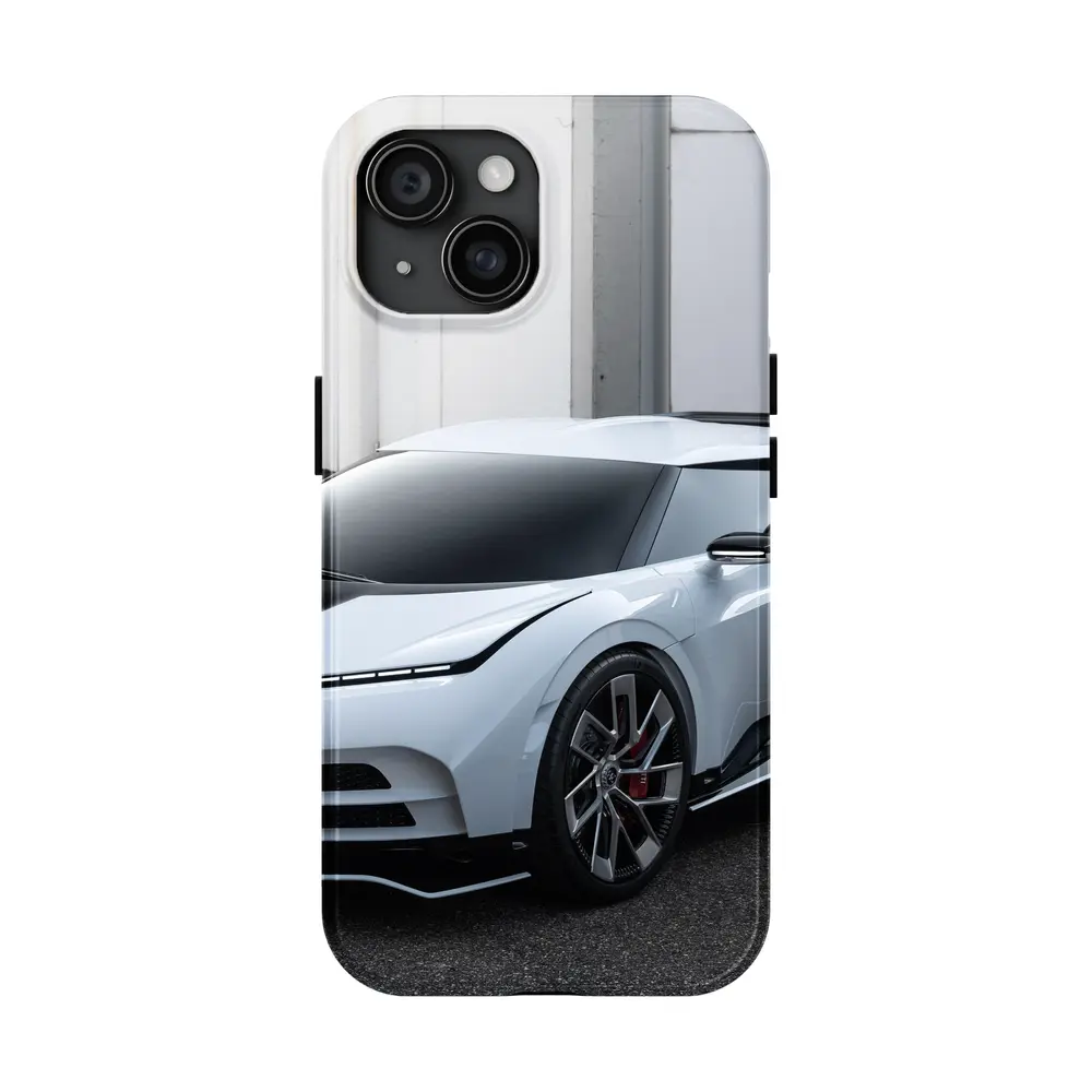 Bugatti Centodieci White Hypercar Parked Outside – Cases