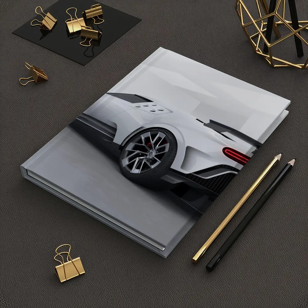 Bugatti Centodieci White Hypercar Studio Shot – Notebooks