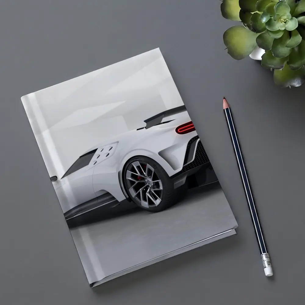Bugatti Centodieci White Hypercar Studio Shot – Notebooks