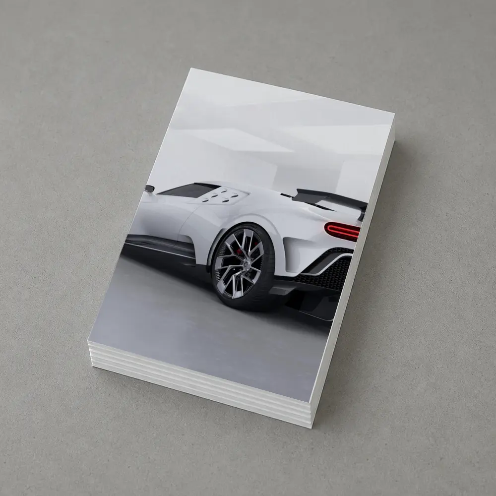 Bugatti Centodieci White Hypercar Studio Shot – Postcards